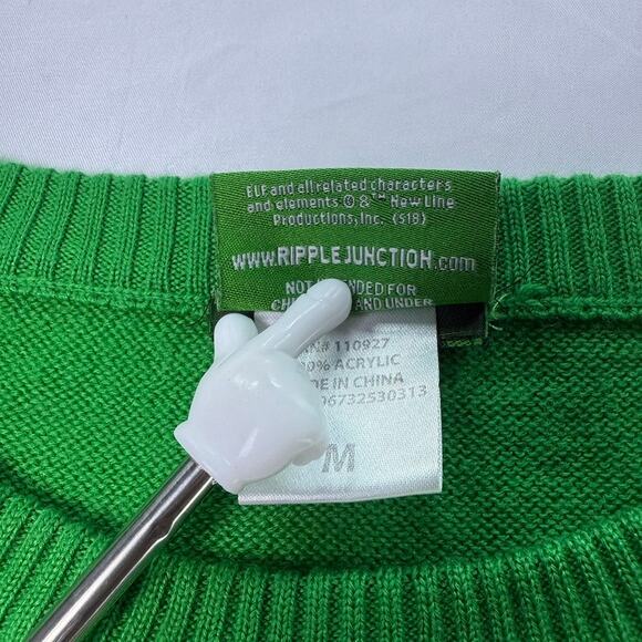 Elf Christmas Sweater Buddy the Elf “Christmas Got Me Like” Green Size M - Picture 4 of 7